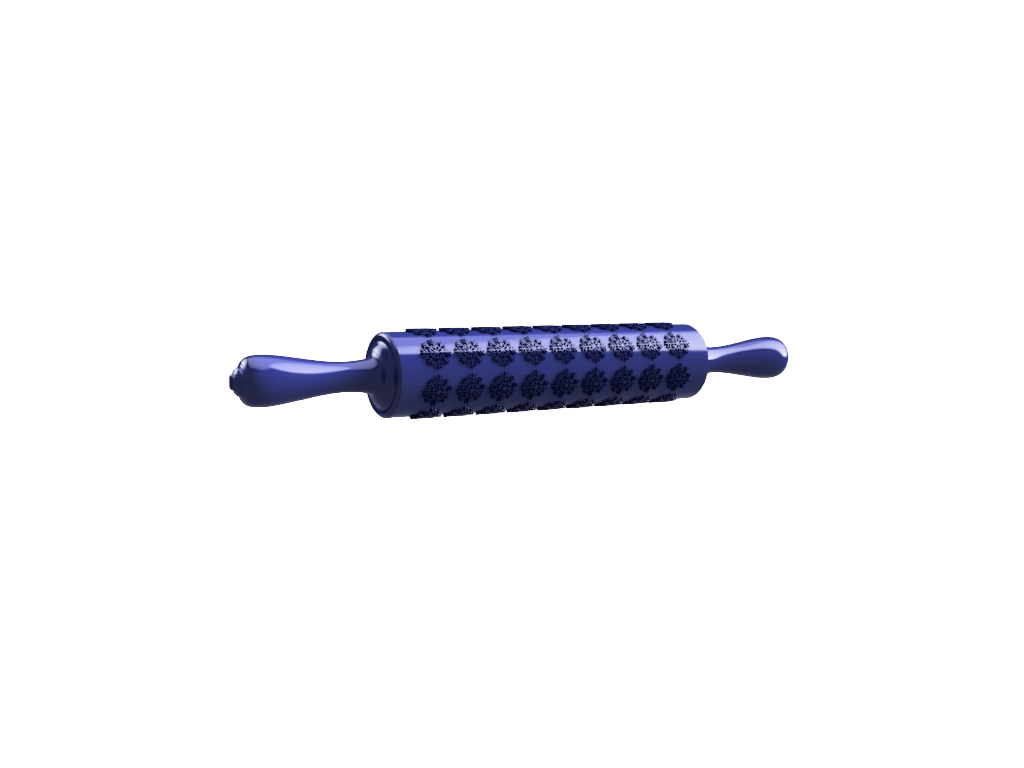 Snowflake Embossed Rolling Pin