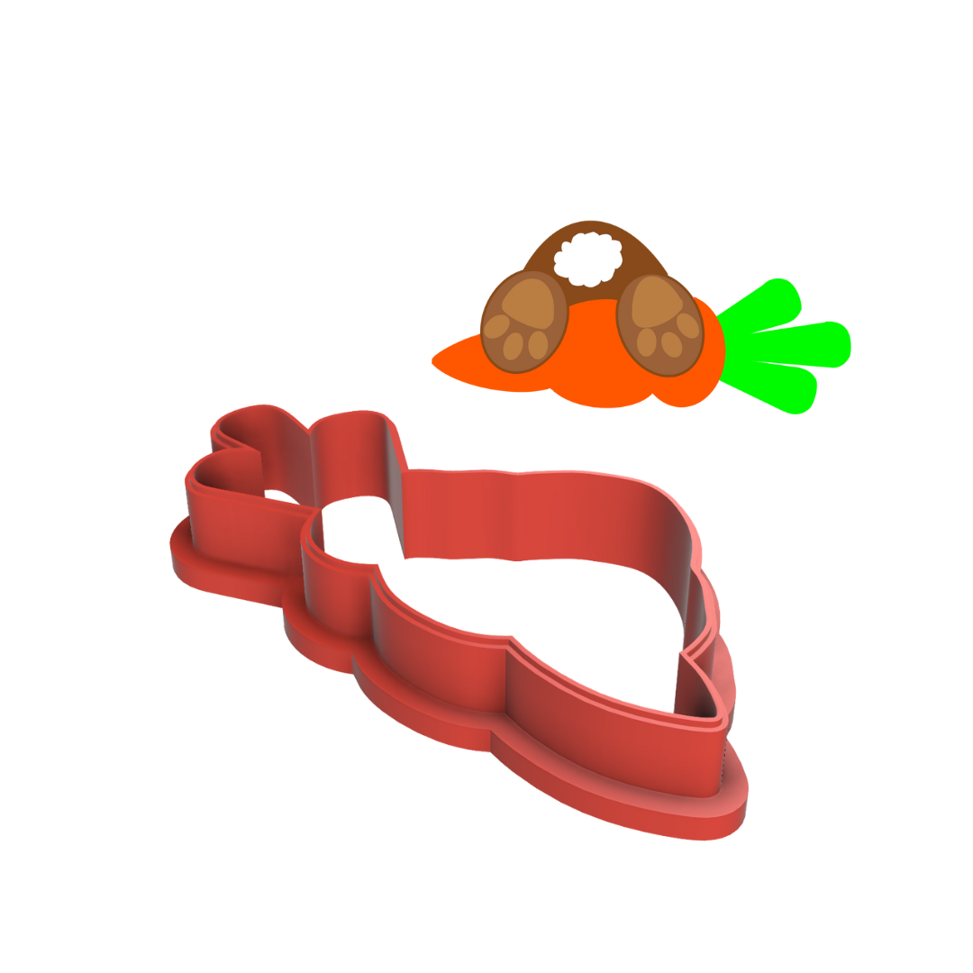 Bunny Carrot Cookie Cutter