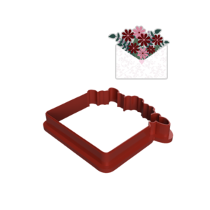 Floral Envelope Cookie Cutter