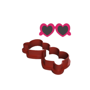 Heart Sunglasses Cookie Cutter