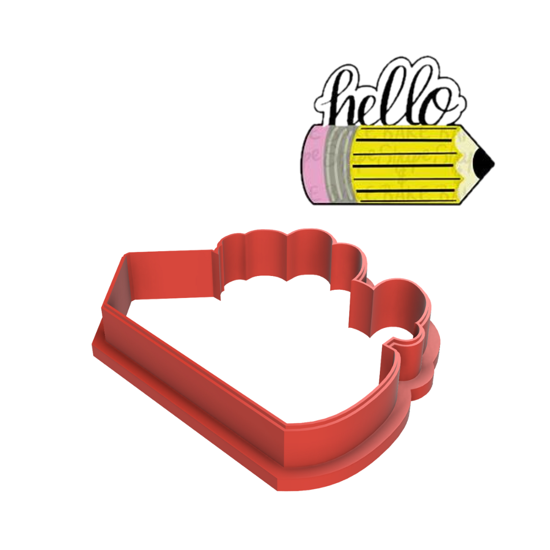 Hello Pencil Cookie Cutter
