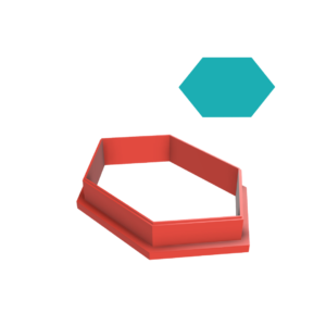 Hexagonal Plaque Cookie Cutter