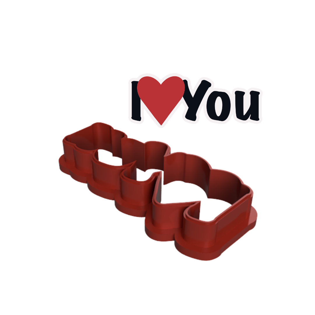 I Love You Cookie Cutter