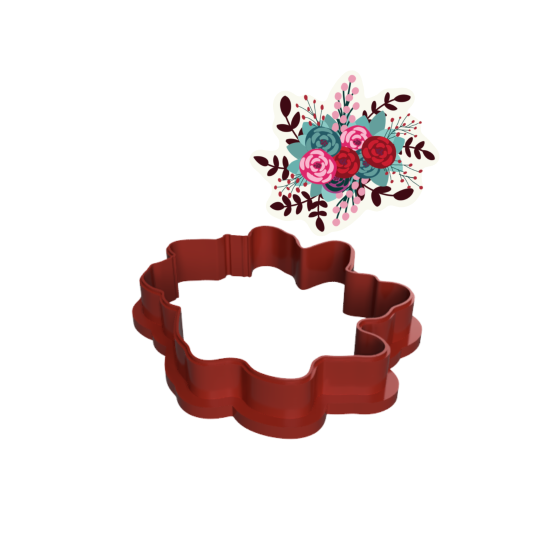 Rose Bouquet Cookie Cutter