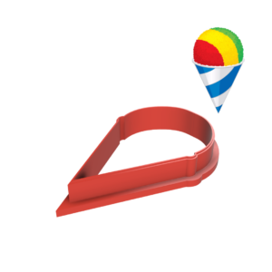 Rainbow Snow Cone Cookie Cutter