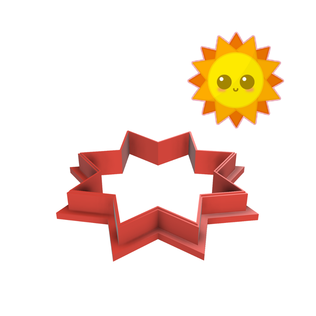 Sun Face Cookie Cutter