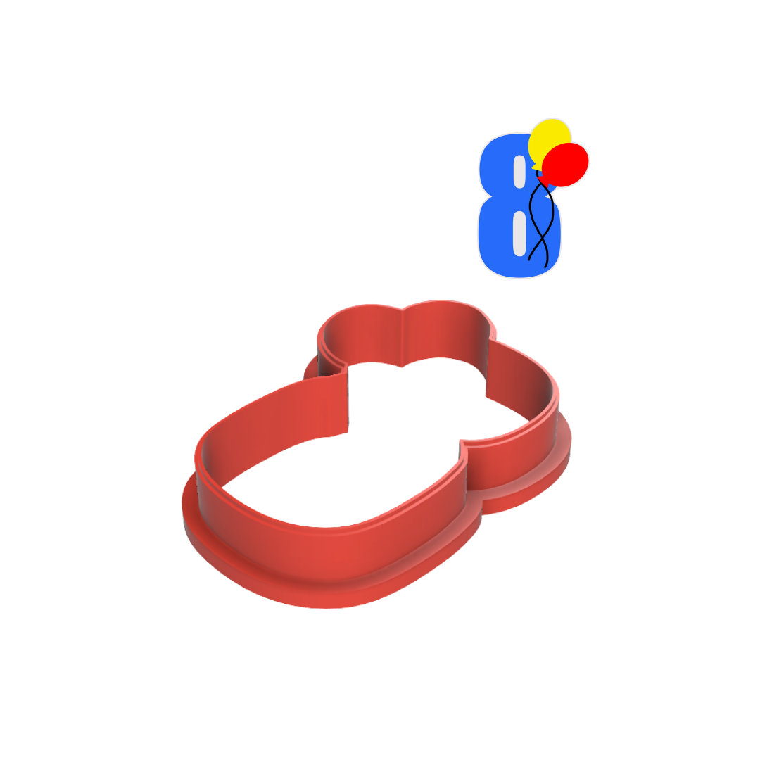 Birthday Eight Cookie Cutter