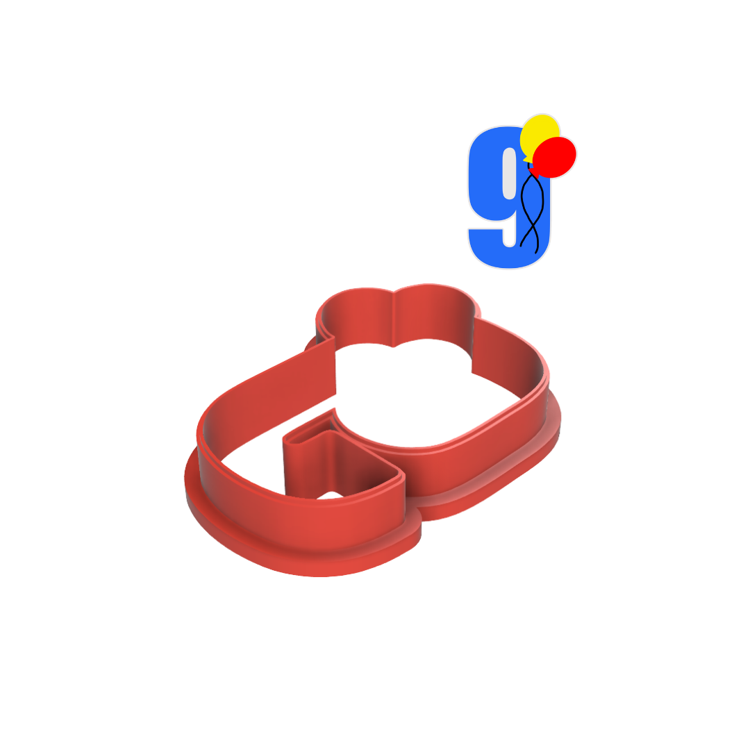 Birthday Nine Cookie Cutter