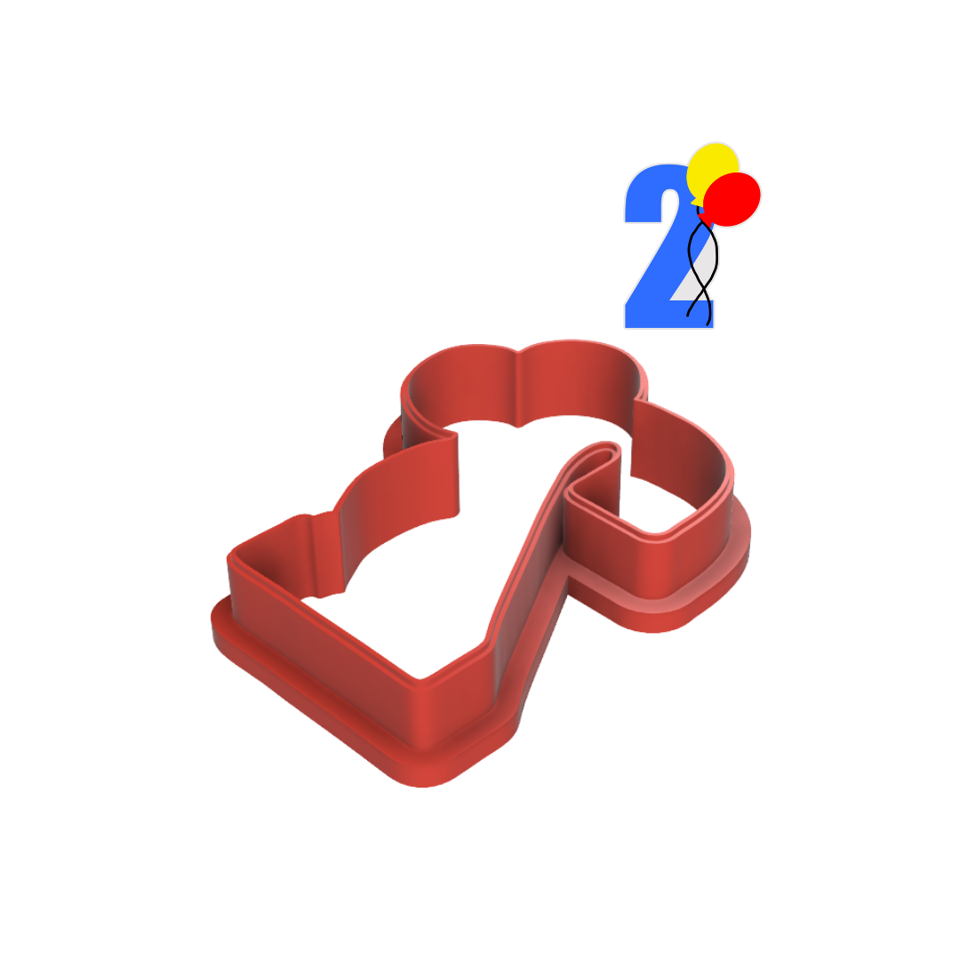 Birthday Two Cookie Cutter