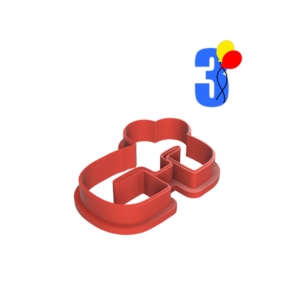 Birthday Three Cookie Cutter