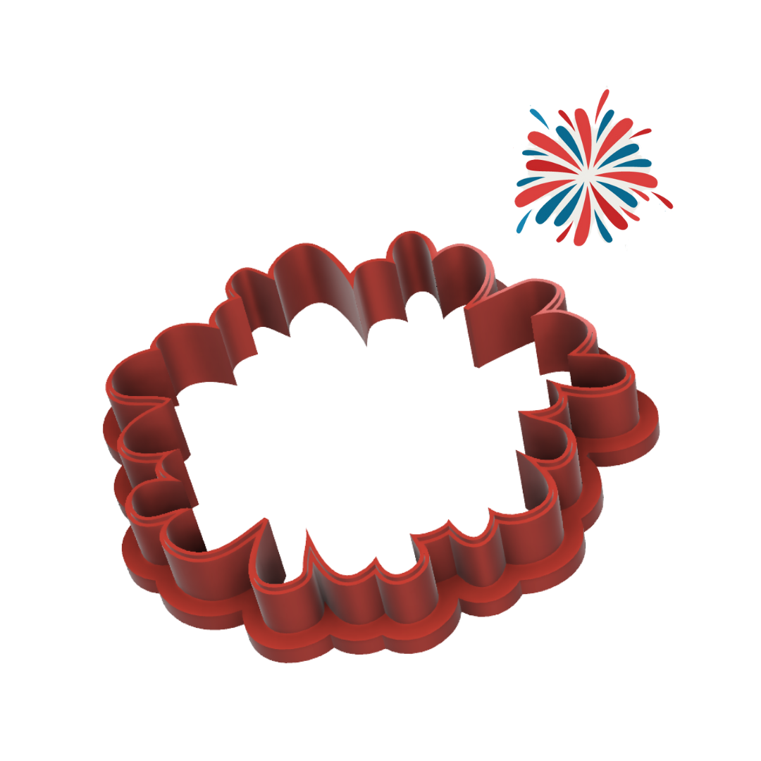 4th July Fireworks Cookie Cutter