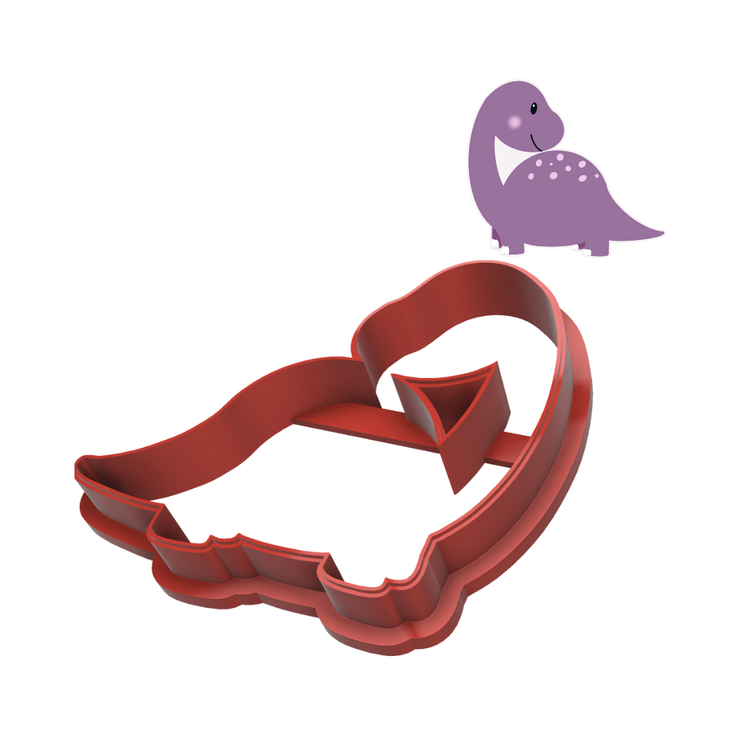 Baby Brontosaurus Dinosaur Cookie Cutter