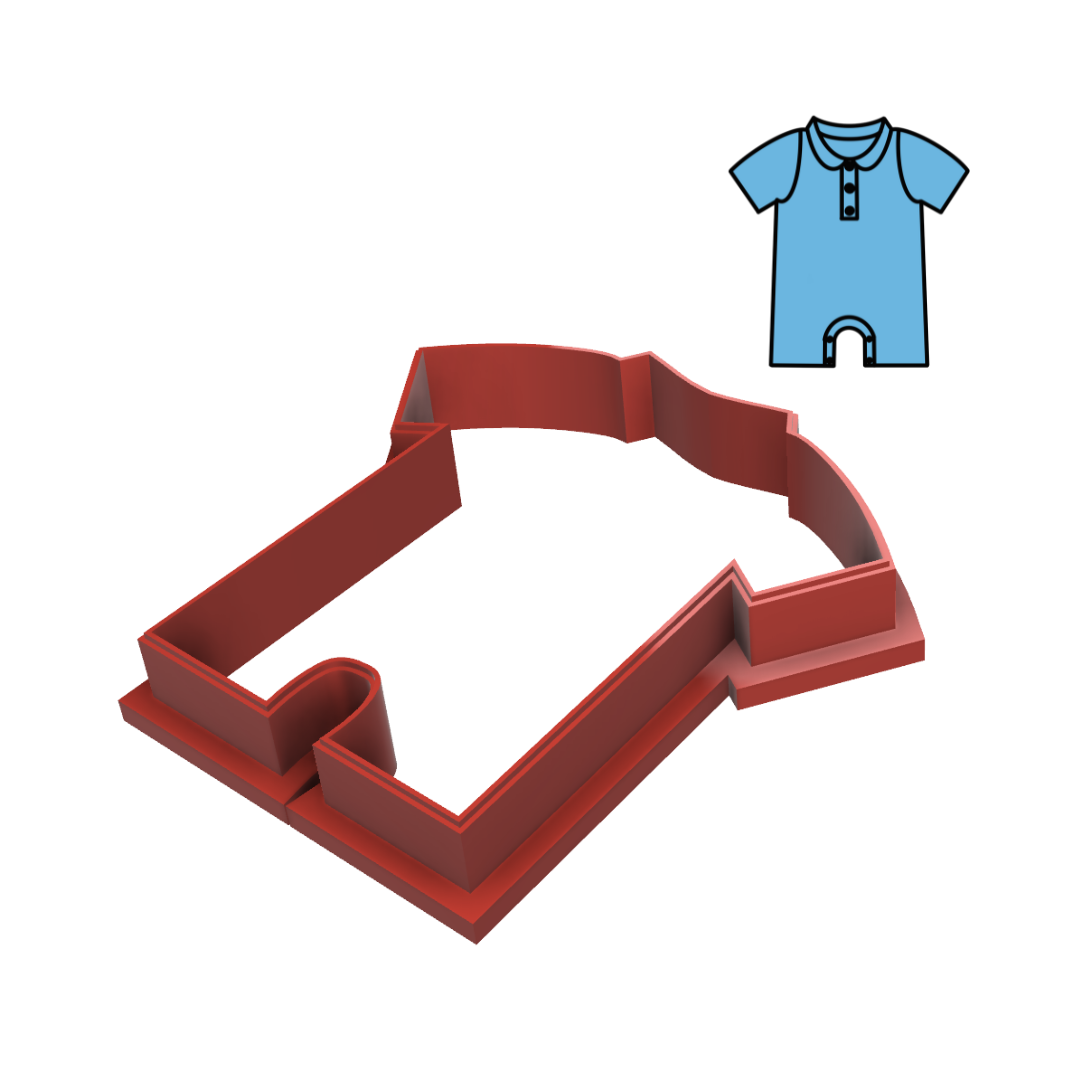 Baby Romper Cookie Cutter