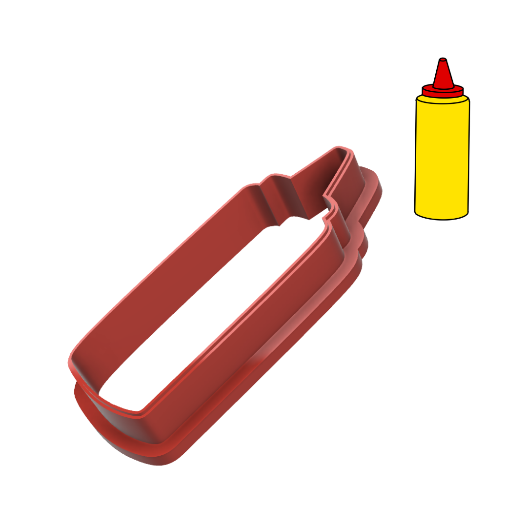 Condiment Squeeze Bottle Cookie Cutter