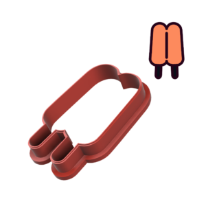 Double Popsicle Cookie Cutter