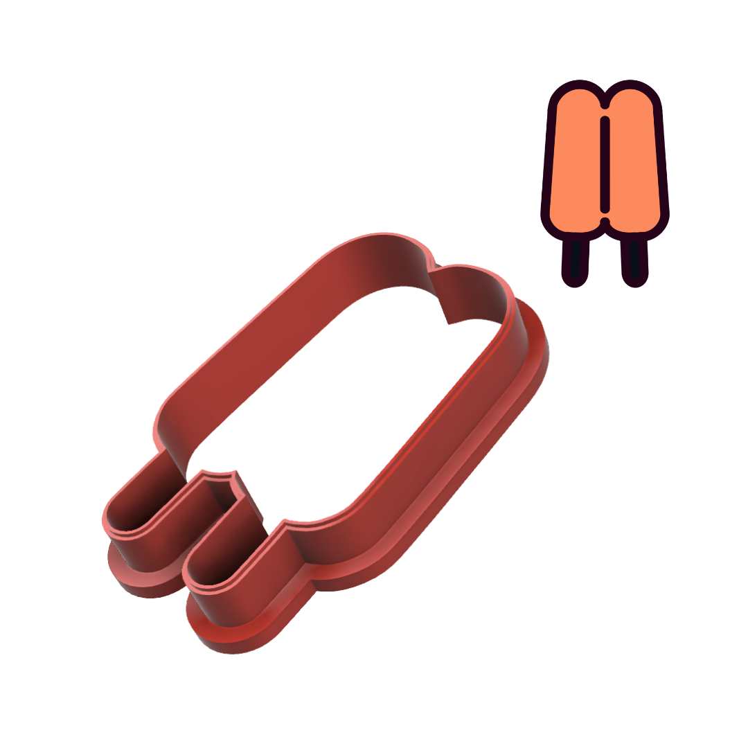 Double Popsicle Cookie Cutter