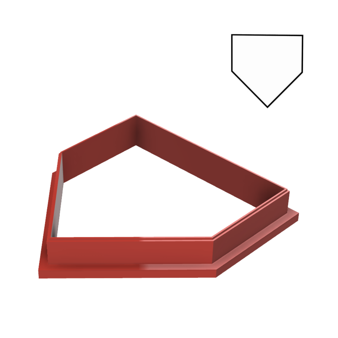 Home Plate Cookie Cutter