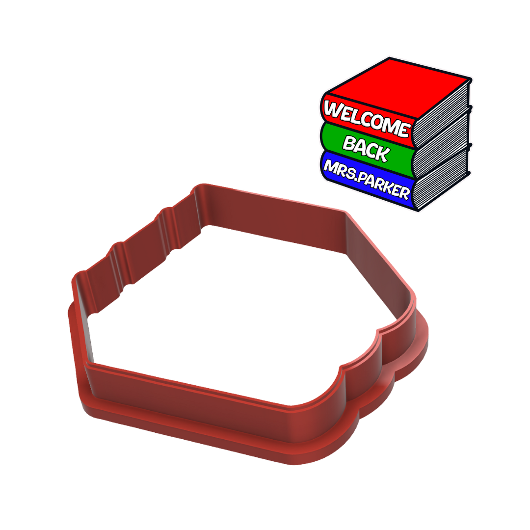 Stack of Books Cookie Cutter