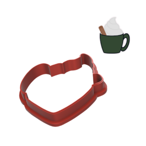 Coffee Cup With Whip Cream Cookie Cutter
