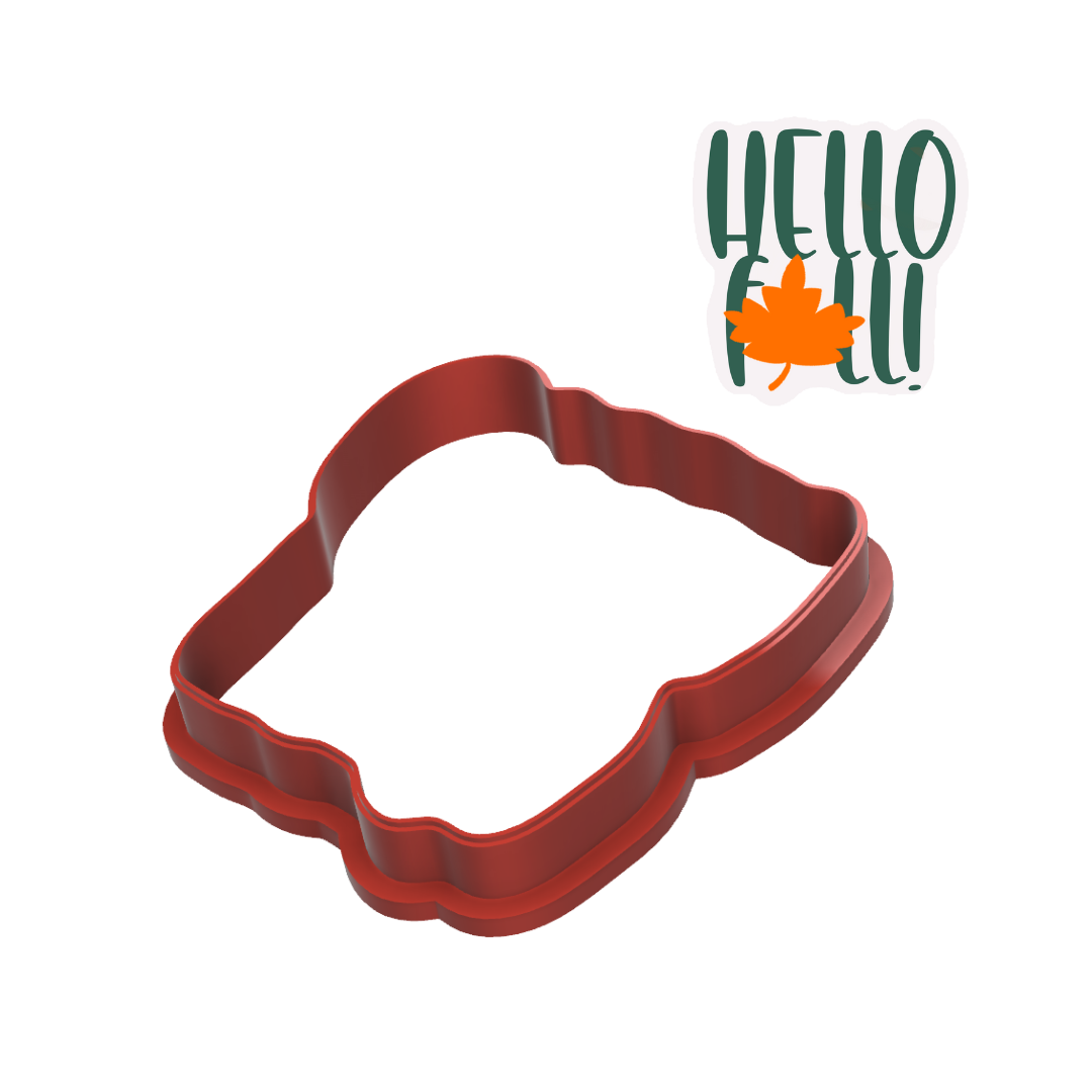 Hello Fall Cookie Cutter