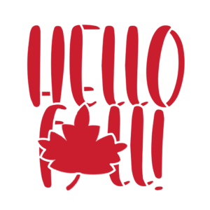 Hello Fall Stencil
