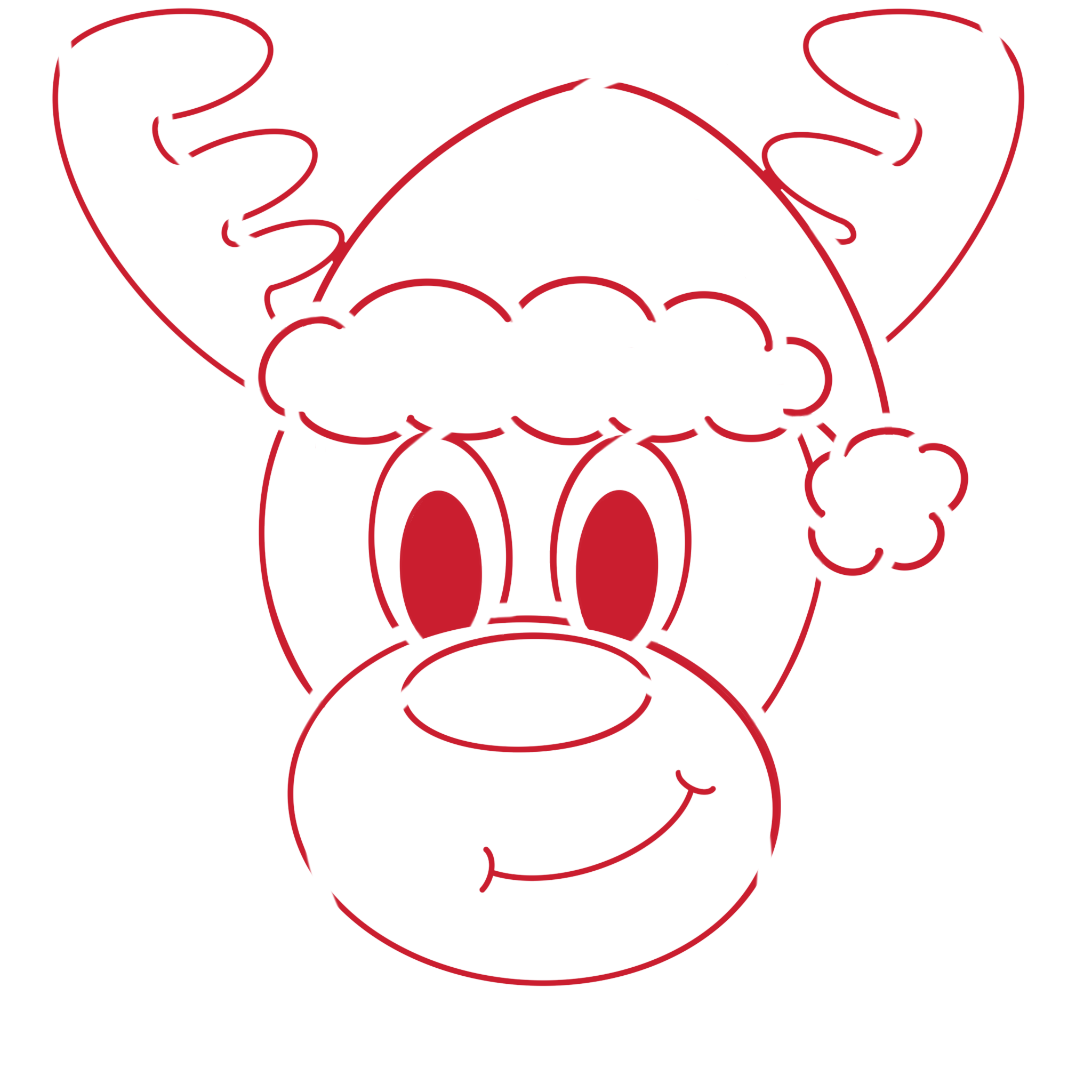 Reindeer Stencil