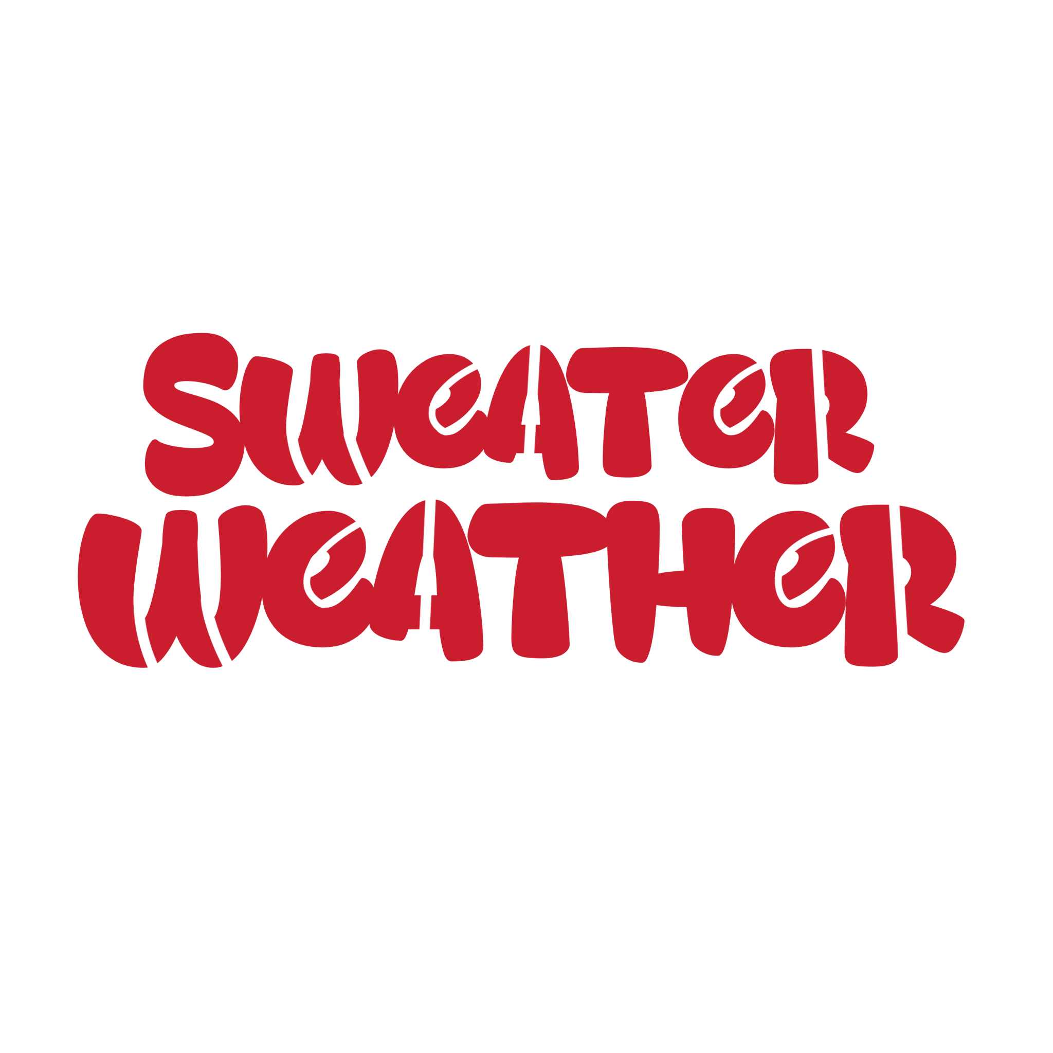 Sweater Weather Stencil