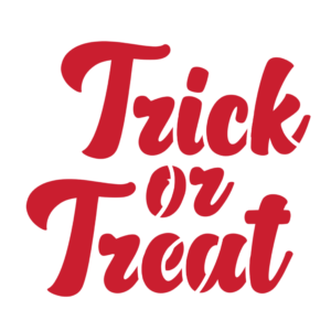 Trick or Treat Stencil