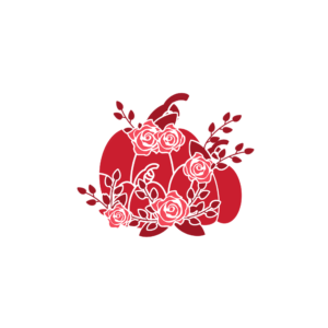 Floral Pumpkins Stencil