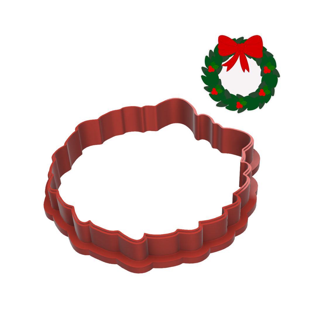 Wreath With Bow Cookie Cutter