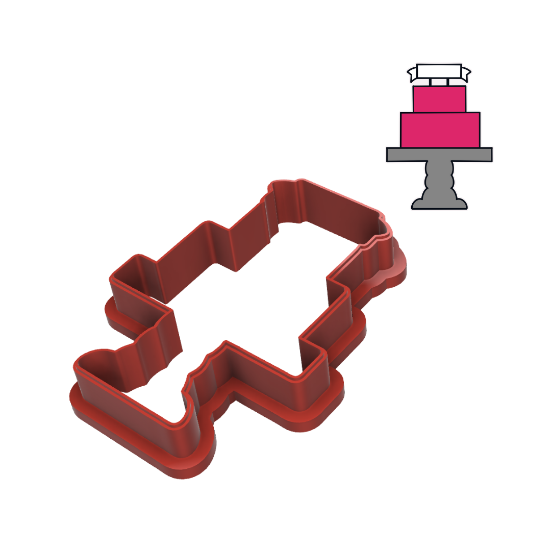 Birthday Cake Cookie Cutter