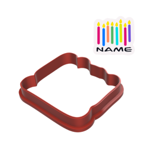 Birthday Candles Cookie Cutter