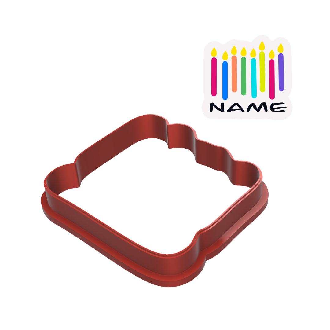 Birthday Candles Cookie Cutter