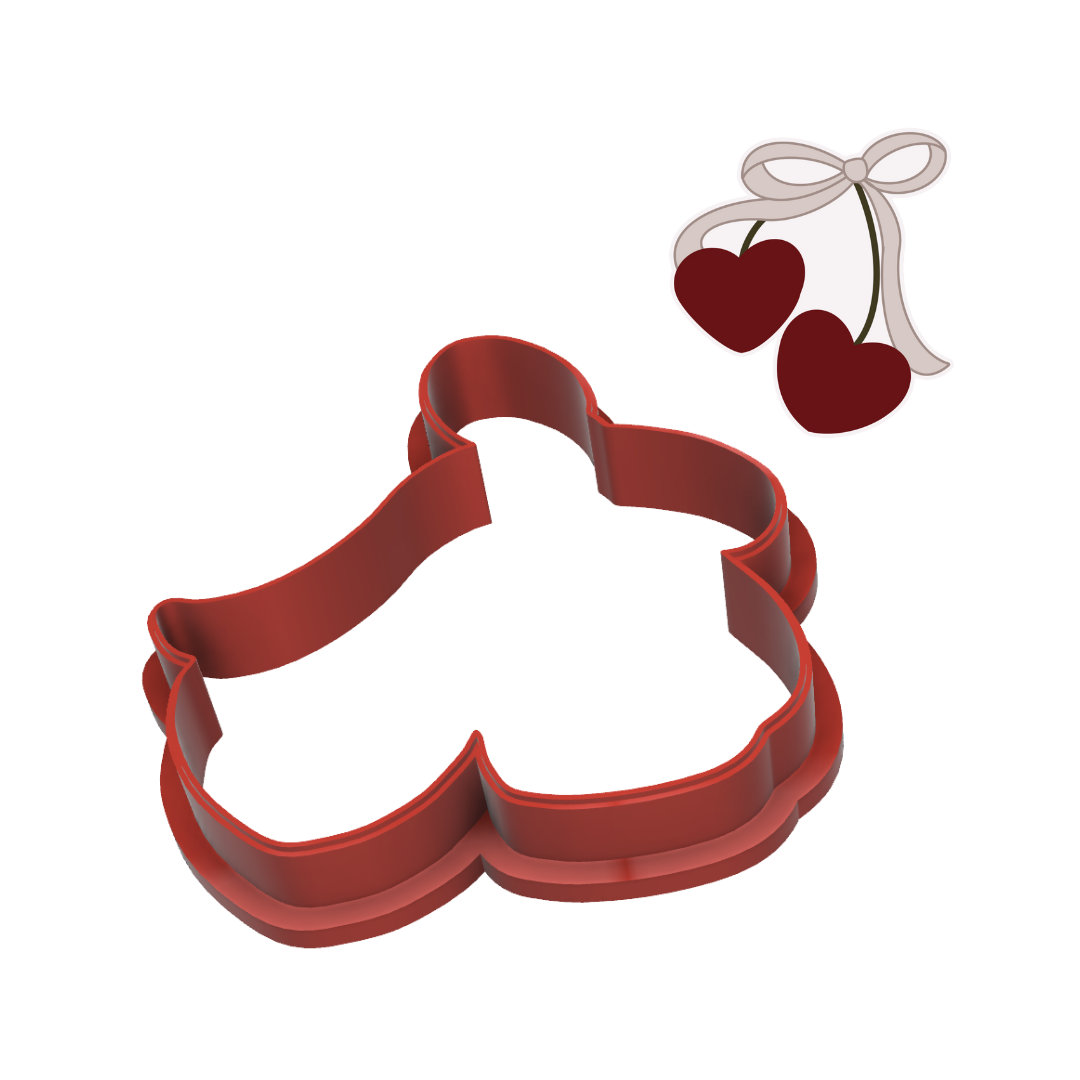 Heart Cherries Cookie Cutter