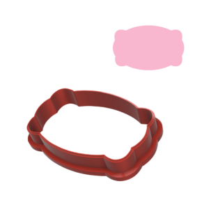 Pink Plaque Cookie Cutter