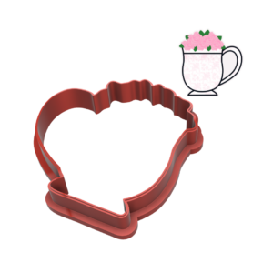 Teacup With Roses Cookie Cutter