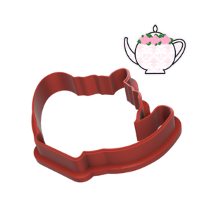Teapot With Roses Cookie Cutter